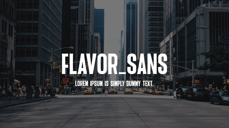 Flavor_sans Font