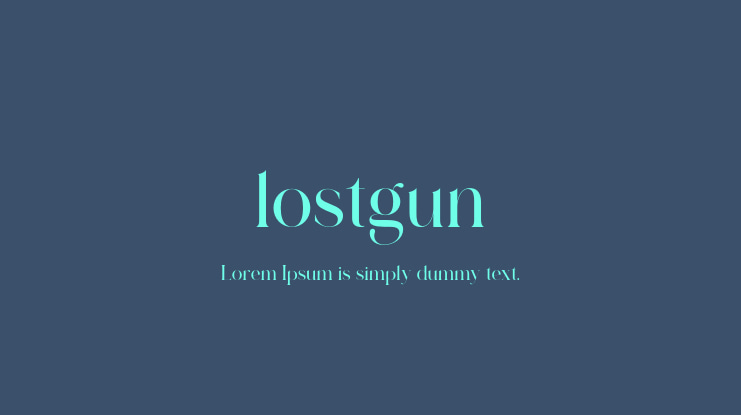 lostgun Font