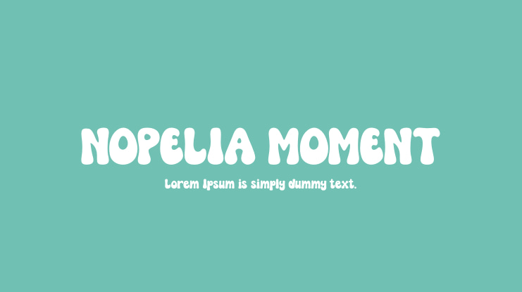 NOPELIA MOMENT Font