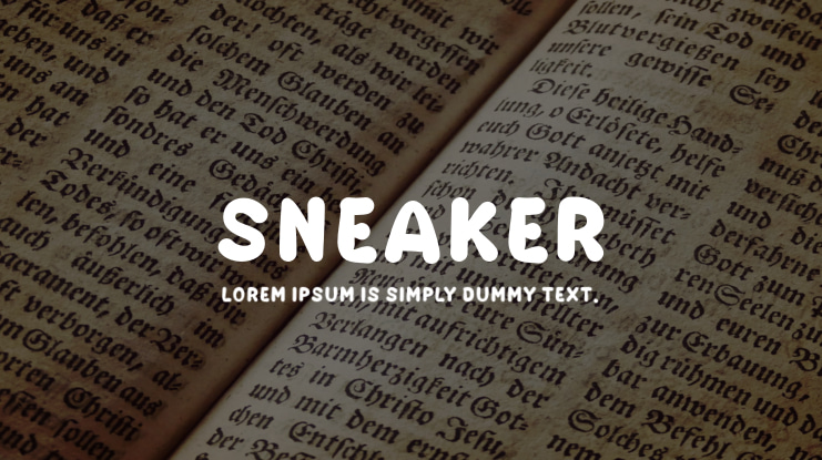 SNEAKER Font