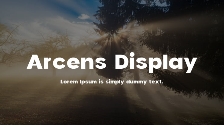 Arcens Display Font