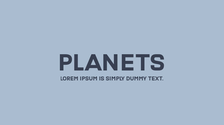Planets Font