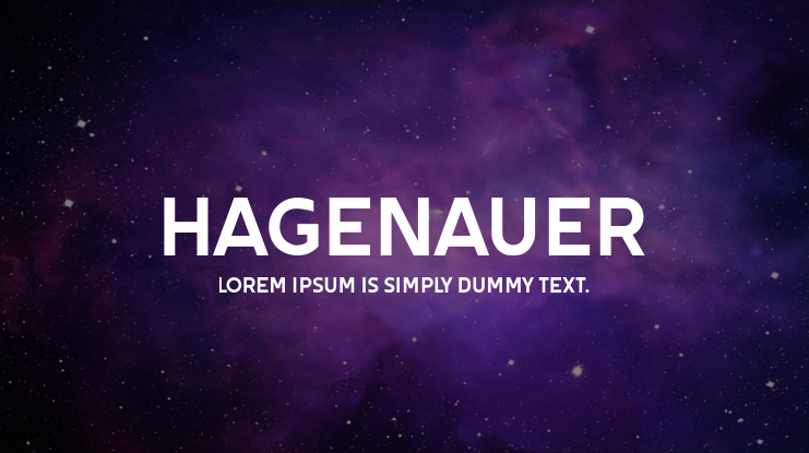 Hagenauer Font