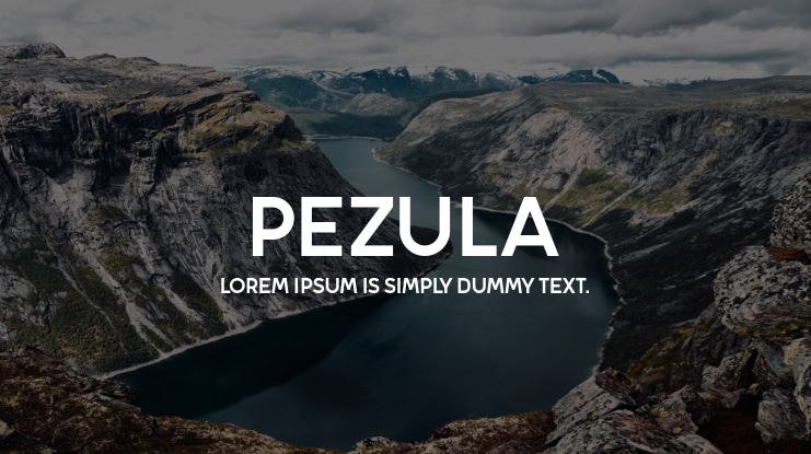 Pezula Font