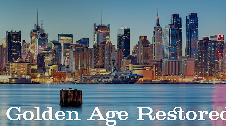 Golden Age Restored Font