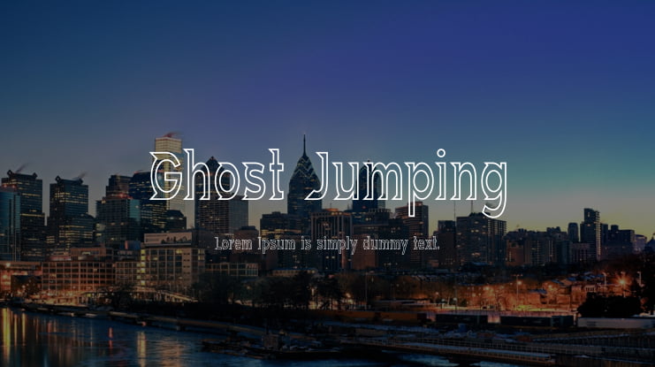 Ghost Jumping Font