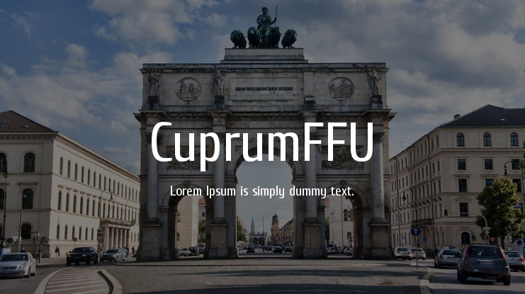 CuprumFFU Font