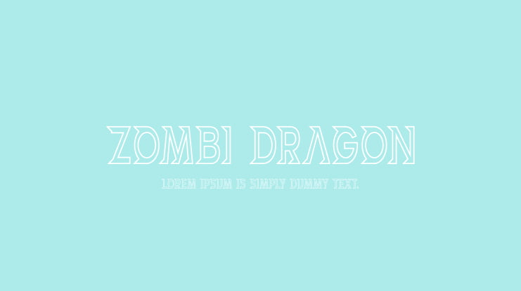 ZOMBI DRAGON Font