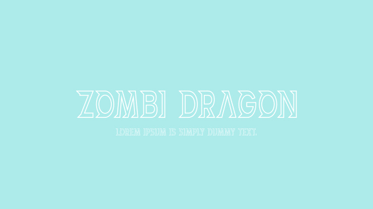 ZOMBI DRAGON Font