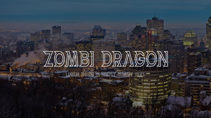 ZOMBI DRAGON Font
