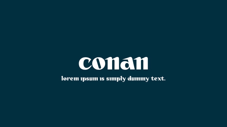 Conan Font