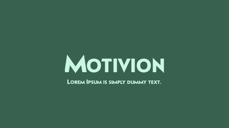 Motivion Font