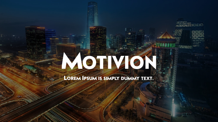 Motivion Font