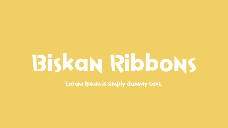 Biskan Ribbons Font