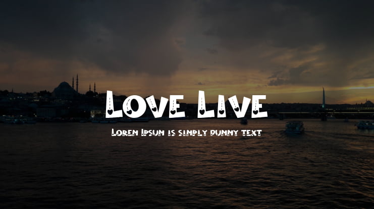 Love Live Font