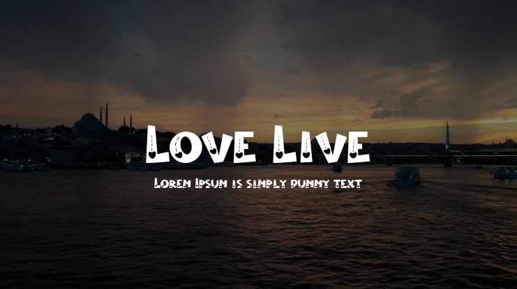 Love Live Font