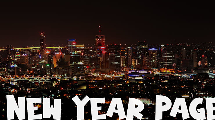 New Year Page Font