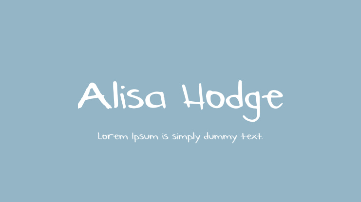 Alisa Hodge Font