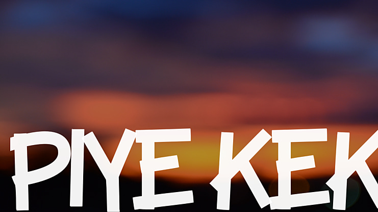 PIYE KEK Font