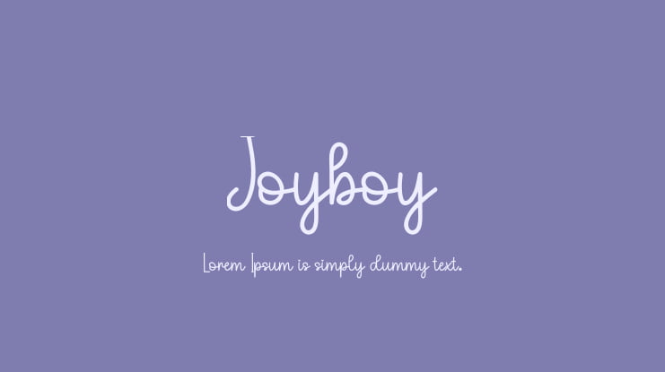 Joyboy Font