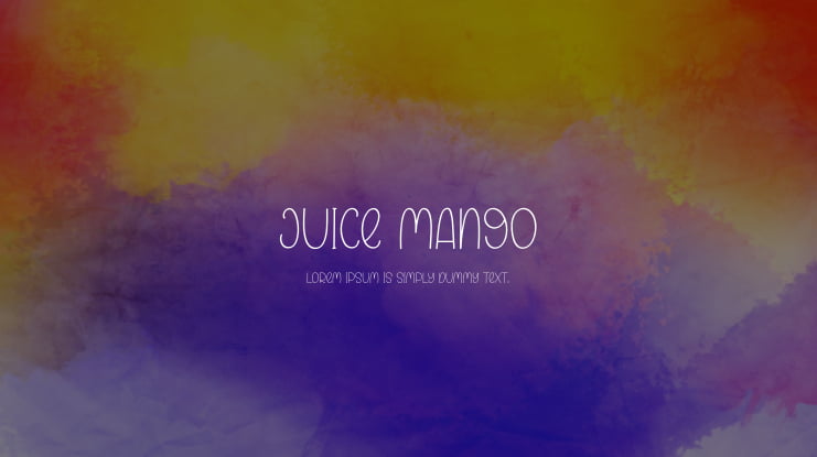 Juice Mango Font