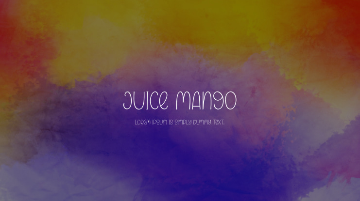 Juice Mango Font