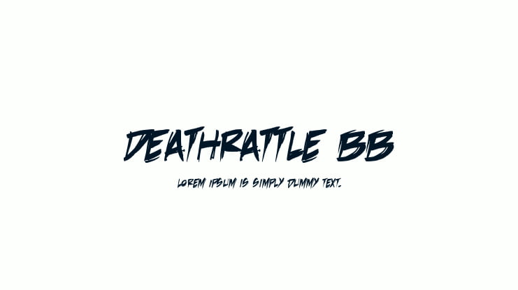 DeathRattle BB Font