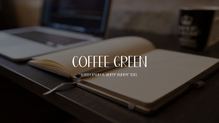 Coffee Green Font