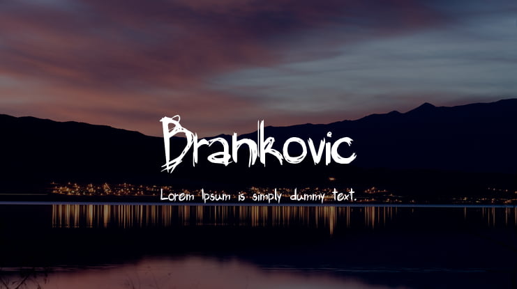 Brankovic Font