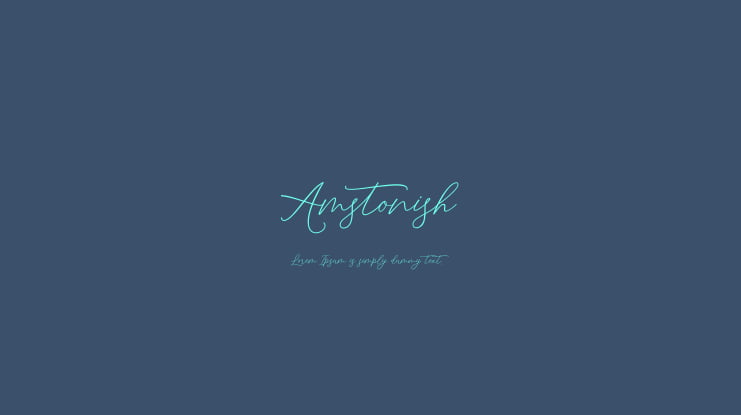 Amstonish Font