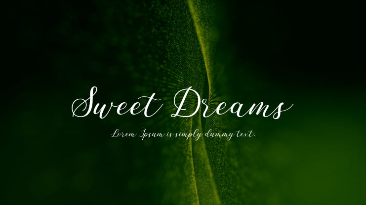 Sweet Dreams Font