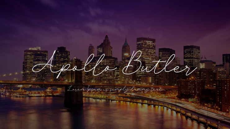 Apollo Butler Font
