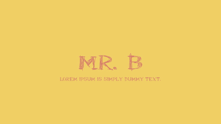 Mr. B Font