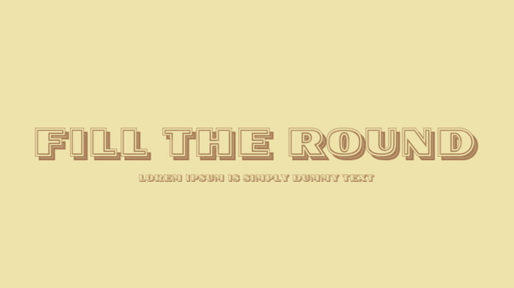 Fill The Round Font