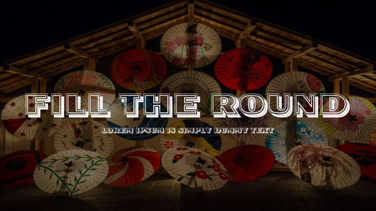 Fill The Round Font