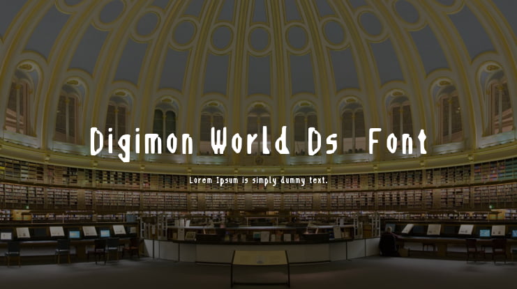 Digimon World Ds  Font