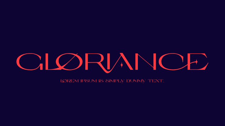 Gloriance Font