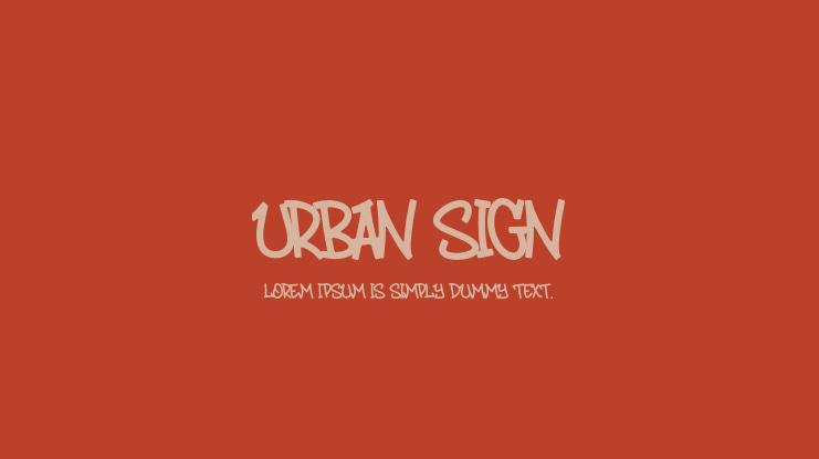 Urban Sign Font