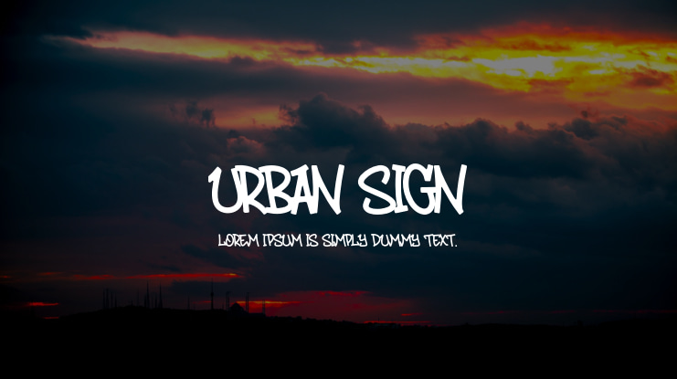 Urban Sign Font