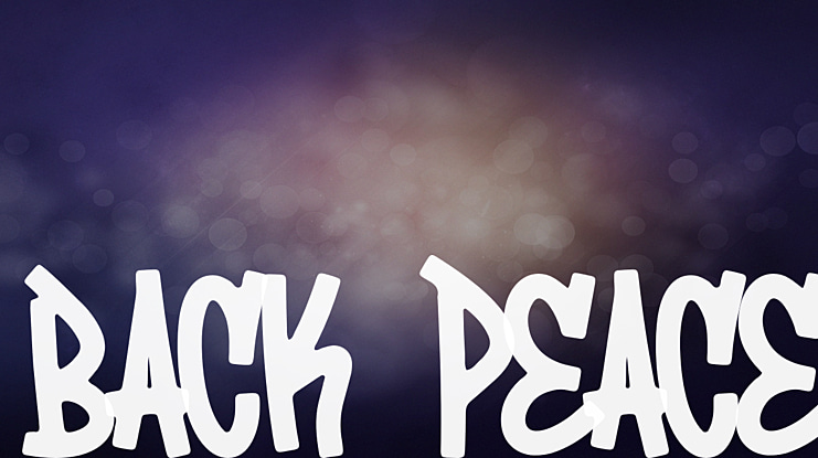 Back Peace Font