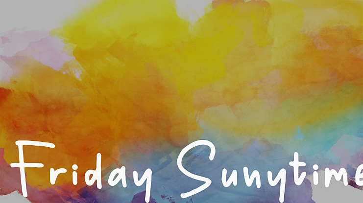 Friday Sunytime Font