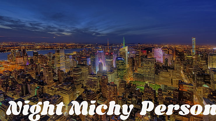 Night Michy Personal Use Only Font