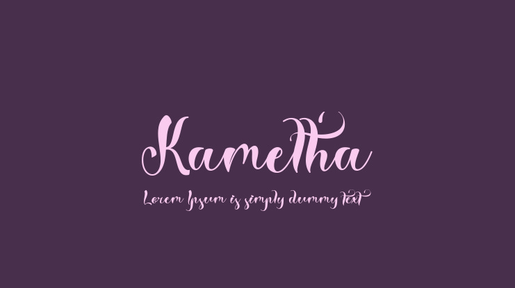 Kametha Font