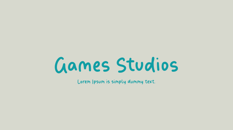 Games Studios Font