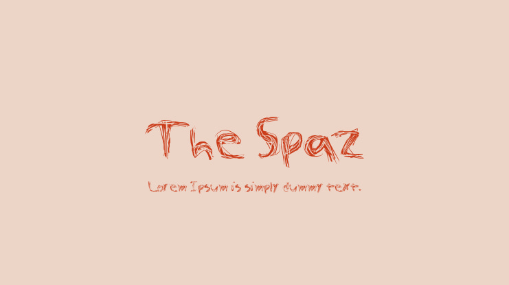 The Spaz Font