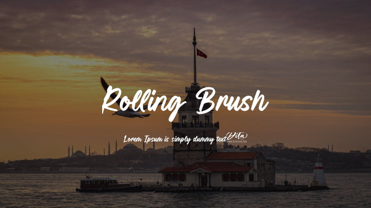 Rolling Brush Font