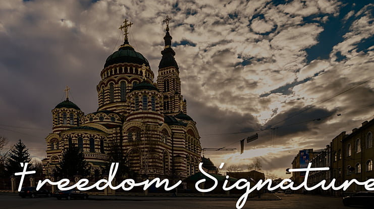 Freedom Signature Font