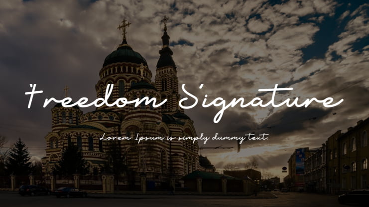 Freedom Signature Font