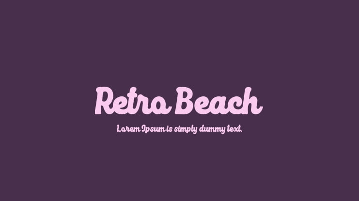 Retro Beach Font