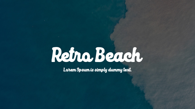 Retro Beach Font